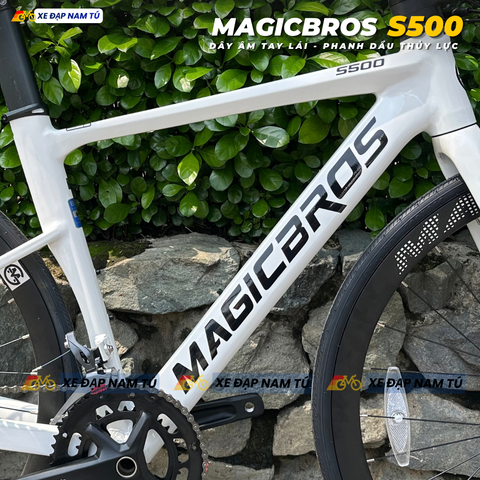  XE ĐẠP TOURING MAGICBROS S500 SHIMANO CLARIS, ĐÙM BẠC ĐẠN ARC, PHANH DẦU THỦY LỰC 