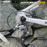  XE ĐẠP TOURING MAGICBROS S500 SHIMANO CLARIS, ĐÙM BẠC ĐẠN ARC, PHANH DẦU THỦY LỰC 