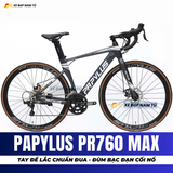  XE ĐẠP ĐUA PAPYLUS PR760 MAX TAY ĐỀ LẮC CHUẨN XE ĐUA, ĐÙM BẠC ĐẠN CỐI NỔ 