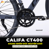  XE ĐẠP TOURING CALIFA CT400 – KHUNG NHÔM ĐÚC NGUYÊN KHỐI, CỐI NỔ LỚN, ĐÙM BẠC ĐẠN 