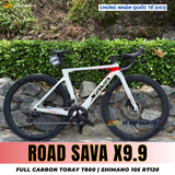  XE ĐẠP ĐUA SAVA X9.9 - FULL CARBON, SHIMANO 105 R7120 JAPAN 