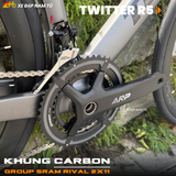 XE ĐẠP ĐUA TWITTER R5, KHUNG CARBON, GROUP SRAM RIVAL 2X11 