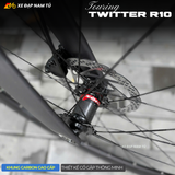  XE ĐẠP TOURING TWITTER R10, KHUNG CARBON, THIẾT KẾ NÂNG HẠ TAY LÁI THÔNG MINH 