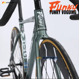  XE ĐẠP FIXED GEAR FUNKY VOGUING, KHUNG NHÔM, TRỤC RỖNG, VÀNH CAO 7CM 