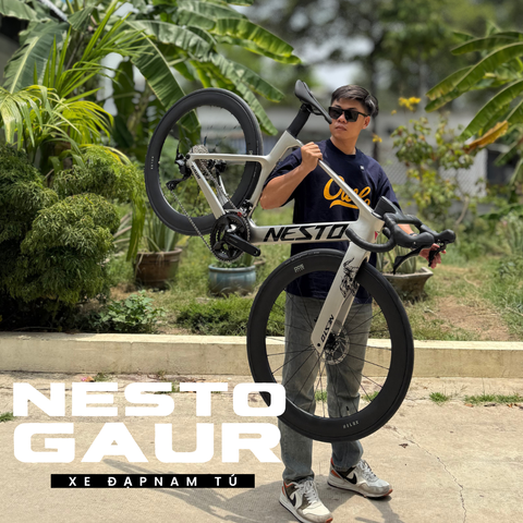  Xe Đạp Đua Nesto Gaur – Full Carbon, Group Shimano 105 R7120, Phanh Dầu Thủy Lực 