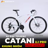  XE ĐẠP TOURING CATANI 2.1PRO, KHUNG NHÔM, BỘ CHUYỂN ĐỘNG SHIMANO 21 CẤP 