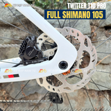  Xe Đạp Đua Twitter T10 Pro Full Group Shimano 105 R7120 – Full Carbon Cao Cấp 