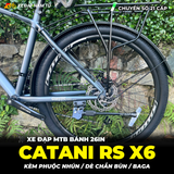  XE ĐẠP MTB CATANI RS X6 CÓ BAGA SAU VÀ PHUỘC NHÚN 