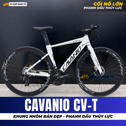  XE ĐẠP TOURING CAVANIO CR-T KHUNG NHÔM KHÔNG MỐI HÀN, CỐI NỔ LỚN, PHANH DẦU THỦY LỰC 