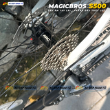  XE ĐẠP TOURING MAGICBROS S500 SHIMANO CLARIS, ĐÙM BẠC ĐẠN ARC, PHANH DẦU THỦY LỰC 