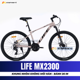  XE ĐẠP ĐỊA HÌNH LIFE MX2300 KHUNG NHÔM KHÔNG MỐI HÀN, PHUỘC NHÚN LÒ XO GIẢM XÓC 