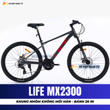 XE ĐẠP ĐỊA HÌNH LIFE MX2300 KHUNG NHÔM KHÔNG MỐI HÀN, PHUỘC NHÚN LÒ XO GIẢM XÓC 