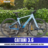  XE ĐẠP TOURING CATANI 3.6 KHUNG NHÔM KHÔNG MỐI HÀN, PHANH DẦU THỦY LỰC, SHIMANO ALTUS 