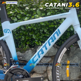  XE ĐẠP TOURING CATANI 3.6 KHUNG NHÔM KHÔNG MỐI HÀN, PHANH DẦU THỦY LỰC, SHIMANO ALTUS 