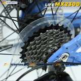  XE ĐẠP ĐỊA HÌNH LIFE MX2300 KHUNG NHÔM KHÔNG MỐI HÀN, PHUỘC NHÚN LÒ XO GIẢM XÓC 