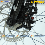  XE ĐẠP ĐỊA HÌNH LIFE MX2300 KHUNG NHÔM KHÔNG MỐI HÀN, PHUỘC NHÚN LÒ XO GIẢM XÓC 
