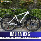  XE ĐẠP ĐỊA HÌNH CALIFA CX6 BÁNH 26INCH, BAGA CHỊU TẢI LỚN, DÈ CHẮN BÙN TRƯỚC SAU 