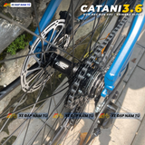 XE ĐẠP TOURING CATANI 3.6 KHUNG NHÔM KHÔNG MỐI HÀN, PHANH DẦU THỦY LỰC, SHIMANO ALTUS 