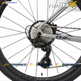  XE ĐẠP ROAD GRAVEL TWITTER G2 MAX GHI ĐÔNG CÁ MẬP, CỐI NỔ ĐÙM BẠC ĐẠN 