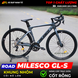  XE ĐẠP ROAD MILESCO GL-S gen 2 - NÂNG CẤP TRỤC CỐT RỖNG, GROUP SENSAH IGNITE, KHUNG NHÔM, CỐI NỔ LỚN 