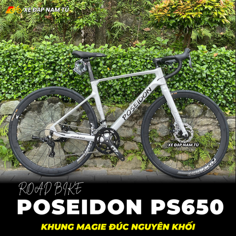  XE ĐẠP ĐUA POSEIDON PS650 - KHUNG ĐÚC NGUYÊN KHỐI, TAY ĐỀ LẮC, CỐI NỔ LỚN CHUẨN XE ĐUA 