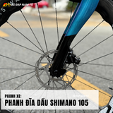  XE ĐẠP ĐUA PINARELLO DOGMA F14 [Xanh đổi màu] GROUP SHIMANO 105 JAPAN, VÀNH CARBON PRINCETON 