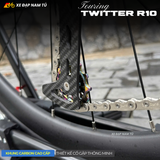  XE ĐẠP TOURING TWITTER R10, KHUNG CARBON, THIẾT KẾ NÂNG HẠ TAY LÁI THÔNG MINH 