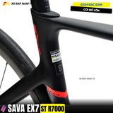  Xe Đạp Đua SAVA EX7 ST R7000 | Khung Nhôm UCI, Shimano 105, Phanh Dầu Thủy Lực, Cối Nổ Lớn 