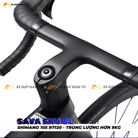  Xe Đạp Đua SAVA EX8 SL 2026 - Khung Nhôm Cao Cấp hơn 9kg, Group Shimano 105 R7120 Nhật Bản 