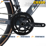  XE ĐẠP ĐUA CALIFA CR550 GHI ĐÔNG CÁ MẬP, KHUNG MAGIE NGUYÊN KHỐI, CỐI NỔ LỚN 