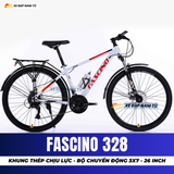  XE ĐẠP ĐỊA HÌNH FASCINO 328 KHUNG THÉP CƯỜNG LỰC, BỘ CHUYỂN ĐỘNG 3X7 