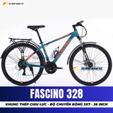  XE ĐẠP ĐỊA HÌNH FASCINO 328 KHUNG THÉP CƯỜNG LỰC, BỘ CHUYỂN ĐỘNG 3X7 