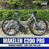  XE ĐẠP TOURING MAKELEN C200 PRO [2026] DÂY ÂM TAY LÁI, KHUNG NHÔM, BỘ CHUYỂN ĐỘNG SHIMANO 21 CẤP 