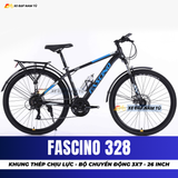  XE ĐẠP ĐỊA HÌNH FASCINO 328 KHUNG THÉP CƯỜNG LỰC, BỘ CHUYỂN ĐỘNG 3X7 