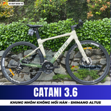  XE ĐẠP TOURING CATANI 3.6 KHUNG NHÔM KHÔNG MỐI HÀN, PHANH DẦU THỦY LỰC, SHIMANO ALTUS 