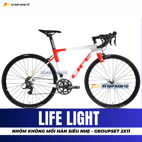  XE ĐẠP ĐUA LIFE LIGHT TRỤC GIỮA CỐT RỖNG, GROUPSET 2X11 