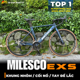  XE ĐẠP ĐUA MILESCO EXS GEN 4, KHUNG NHÔM, TAY ĐỀ LẮC, CỐI NỔ LỚN 