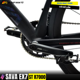  Xe Đạp Đua SAVA EX7 ST R7000 | Khung Nhôm UCI, Shimano 105, Phanh Dầu Thủy Lực, Cối Nổ Lớn 