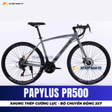  XE ĐẠP ROAD PAPYLUS PR500 KHUNG THÉP CƯỜNG LỰC, BỘ CHUYỂN ĐỘNG 3X7 