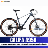  XE ĐẠP ĐỊA HÌNH CALIFA A950 KHUNG MAGIE NGUYÊN KHỐI, TRỤC CỐT RỖNG, ĐÙM BẠC ĐẠN CỐI NỔ LỚN 