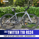  XE ĐẠP TOURING TWITTER T10 RS24 [2026] THIẾT KẾ CỔ GẬP, TAY LÁI THẲNG, GROUP RETROSPEC 2X13, PHANH DẦU THỦY LỰC 