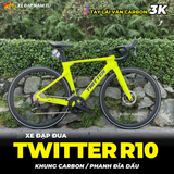  XE ĐẠP ĐUA TWITTER R10 PRO [2026] 6 MÓN CARBON, TAY LÁI CARBON 3K, PHANH DẦU THỦY LỰC 