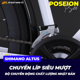  XE ĐẠP TOURING POSEIDON PS250, KHUNG NHÔM, CÀNG NHÔM, CỐI NỔ, PHANH DẦU, GROUP SHIMANO ALTUS 