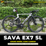  XE ĐẠP ĐUA SAVA EX7 SL - GROUP SHIMANO 105 R7120, PHANH DẦU THỦY LỰC 
