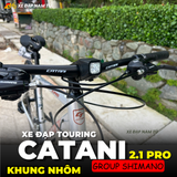 XE ĐẠP TOURING CATANI 2.1PRO, KHUNG NHÔM, BỘ CHUYỂN ĐỘNG SHIMANO 21 CẤP 
