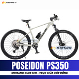  XE ĐẠP ĐỊA HÌNH POSEIDON PS350  GHI ĐÔNG LIỀN NGUYÊN KHỐI, ĐÙM BẠC ĐẠN CỐI NỔ LỚN 