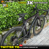  XE ĐẠP ĐUA TWITTER T10 PRO [2026] FULL CARBON, 2 MÓN SHIMANO 105 CAO CẤP 