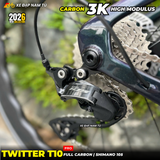  XE ĐẠP ĐUA TWITTER T10 PRO [2026] FULL CARBON, 2 MÓN SHIMANO 105 CAO CẤP 