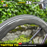  XE ĐẠP ĐUA TWITTER T10 PRO [2026] FULL CARBON, 2 MÓN SHIMANO 105 CAO CẤP 