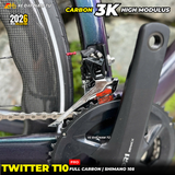  XE ĐẠP ĐUA TWITTER T10 PRO [2026] FULL CARBON, 2 MÓN SHIMANO 105 CAO CẤP 